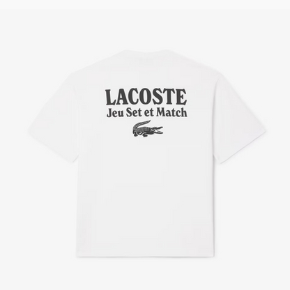 LACOSTE TEE LOOSE FIT BLANCO TH5950-001