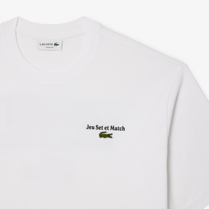 LACOSTE TEE LOOSE FIT BLANCO TH5950-001
