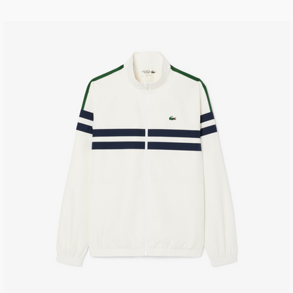 LACOSTE TENNIS PRINTED TRACKSUIT WHITE BLUE &amp; GREEN WH4766-YVC