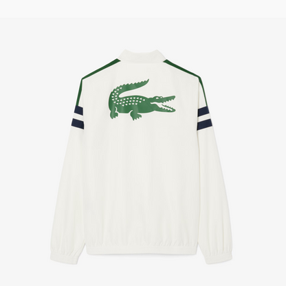 LACOSTE TENNIS PRINTED TRACKSUIT WHITE BLUE &amp; GREEN WH4766-YVC