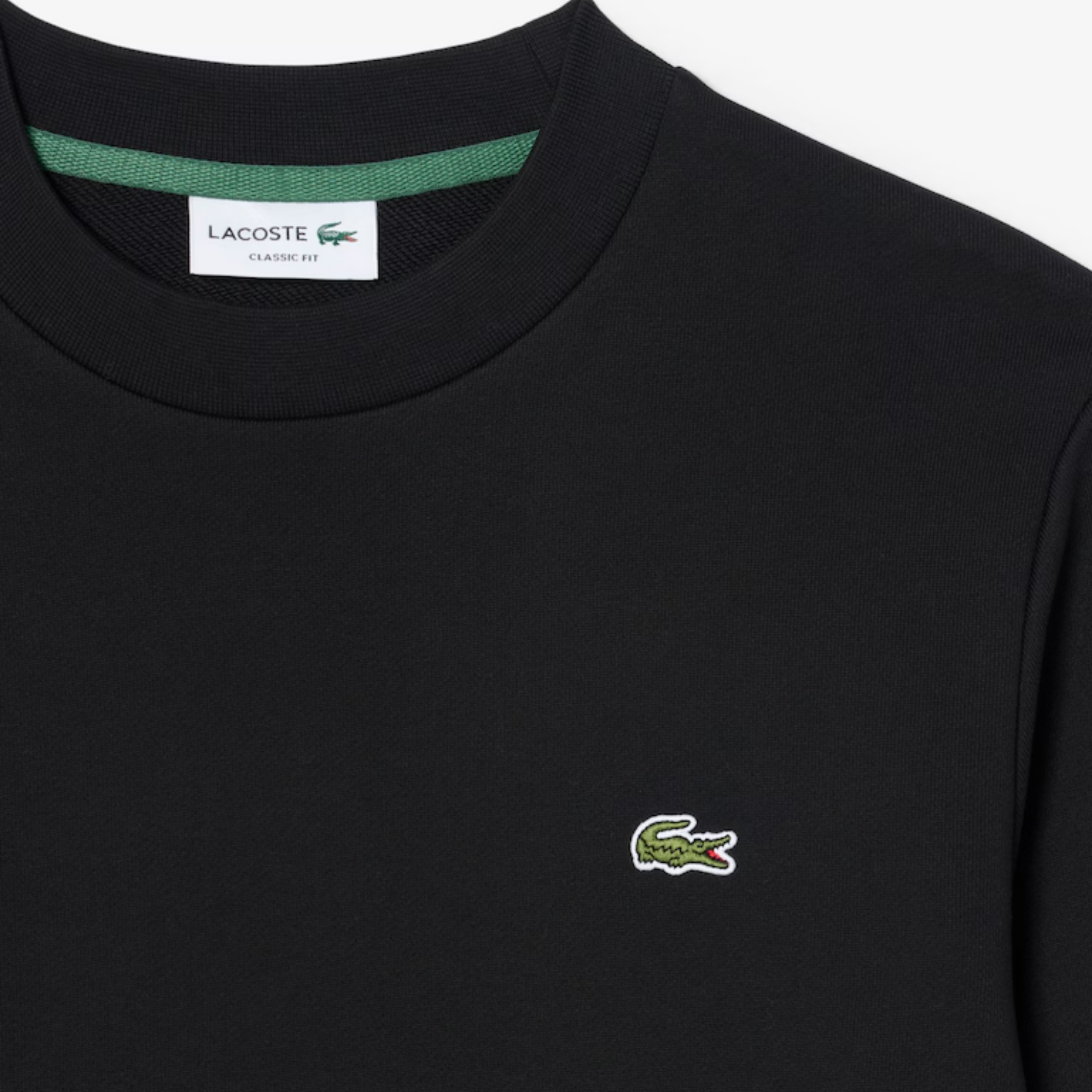 LACOSTE SWEATSHIRT COL ROND BLACK SH9801-031