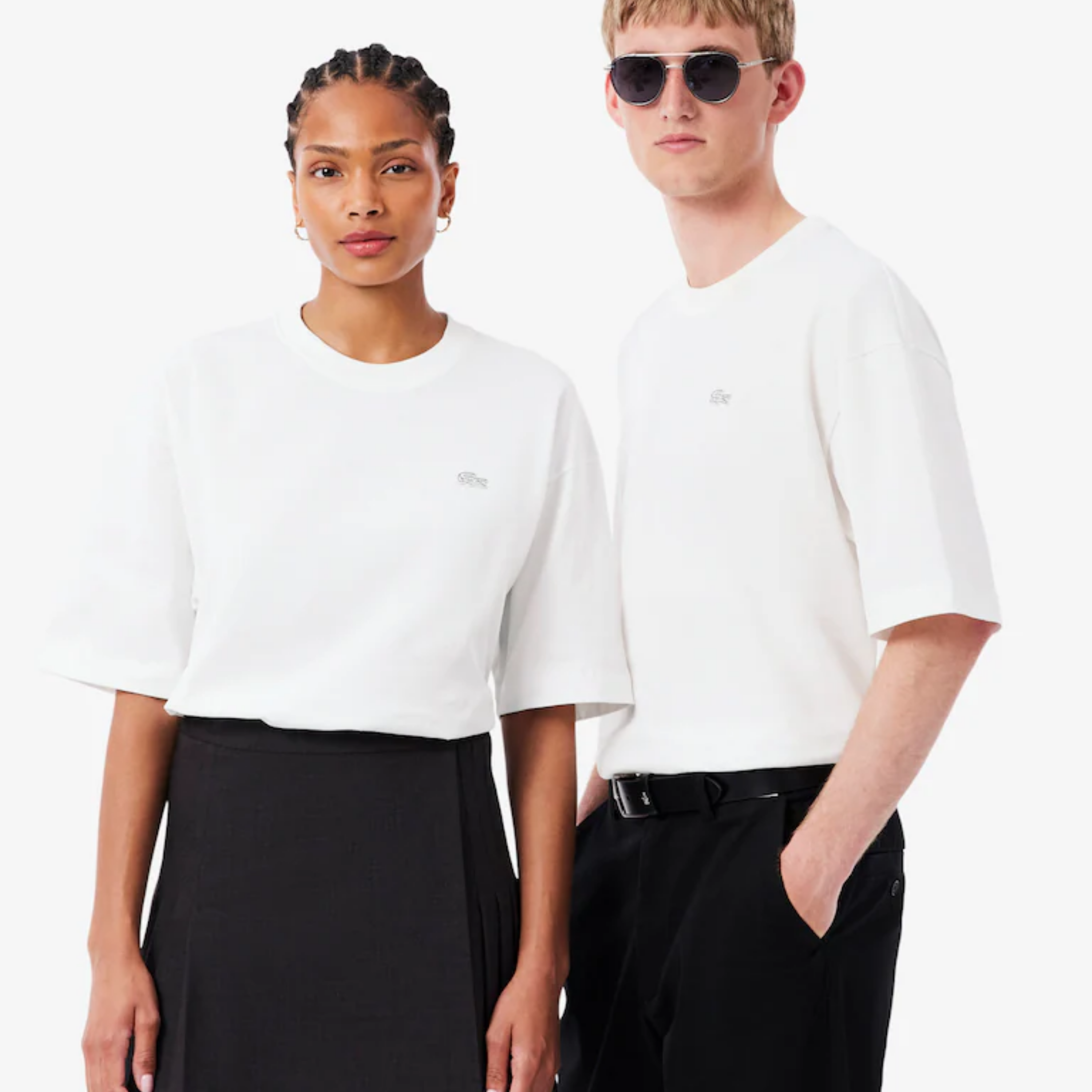 LACOSTE T-SHIRT OVERSIZED WHITE TH9441-001