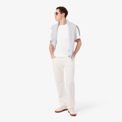 LACOSTE T-SHIRTS RELIEVE WHITE TH0794-70V