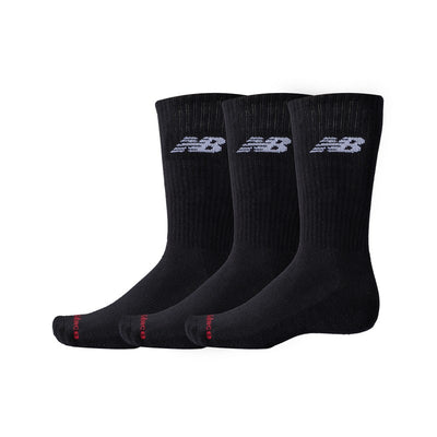 NEW BALANCE EVERYDAY CREW 3 PAIRS BLACK LAS51293_BK