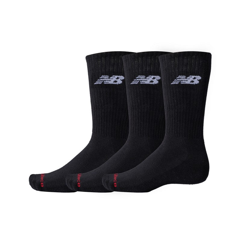 NEW BALANCE EVERYDAY CREW 3 PAIRS BLACK LAS51293_BK