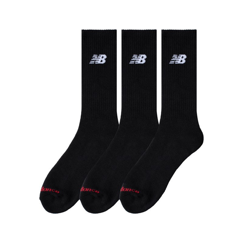 NEW BALANCE EVERYDAY CREW 3 PAIRS BLACK LAS51293_BK
