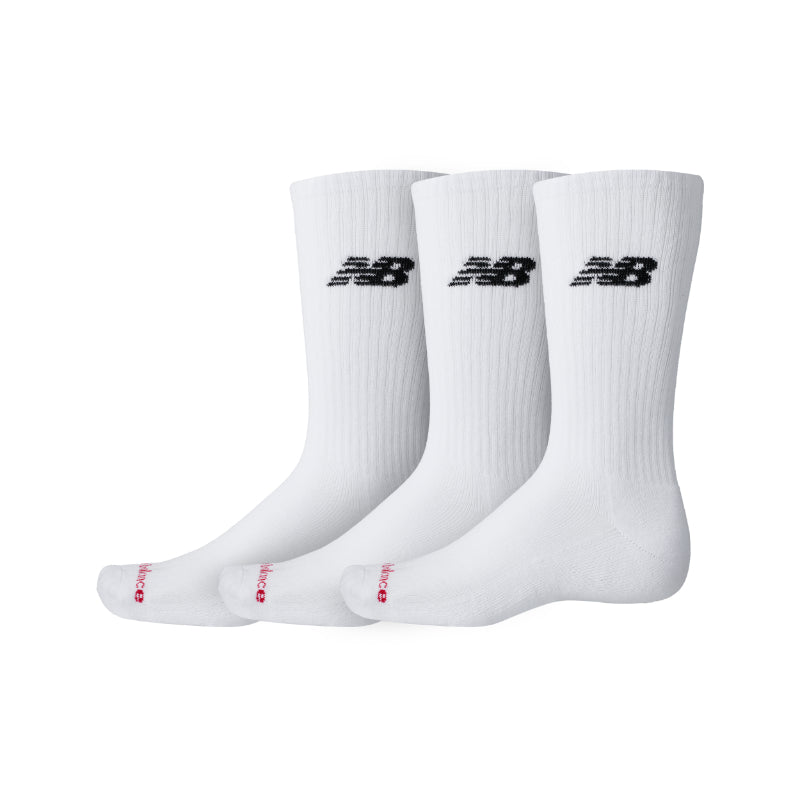 NEW BALANCE EVERYDAY CREW 3 PAIRS WHITE LAS51293_WT