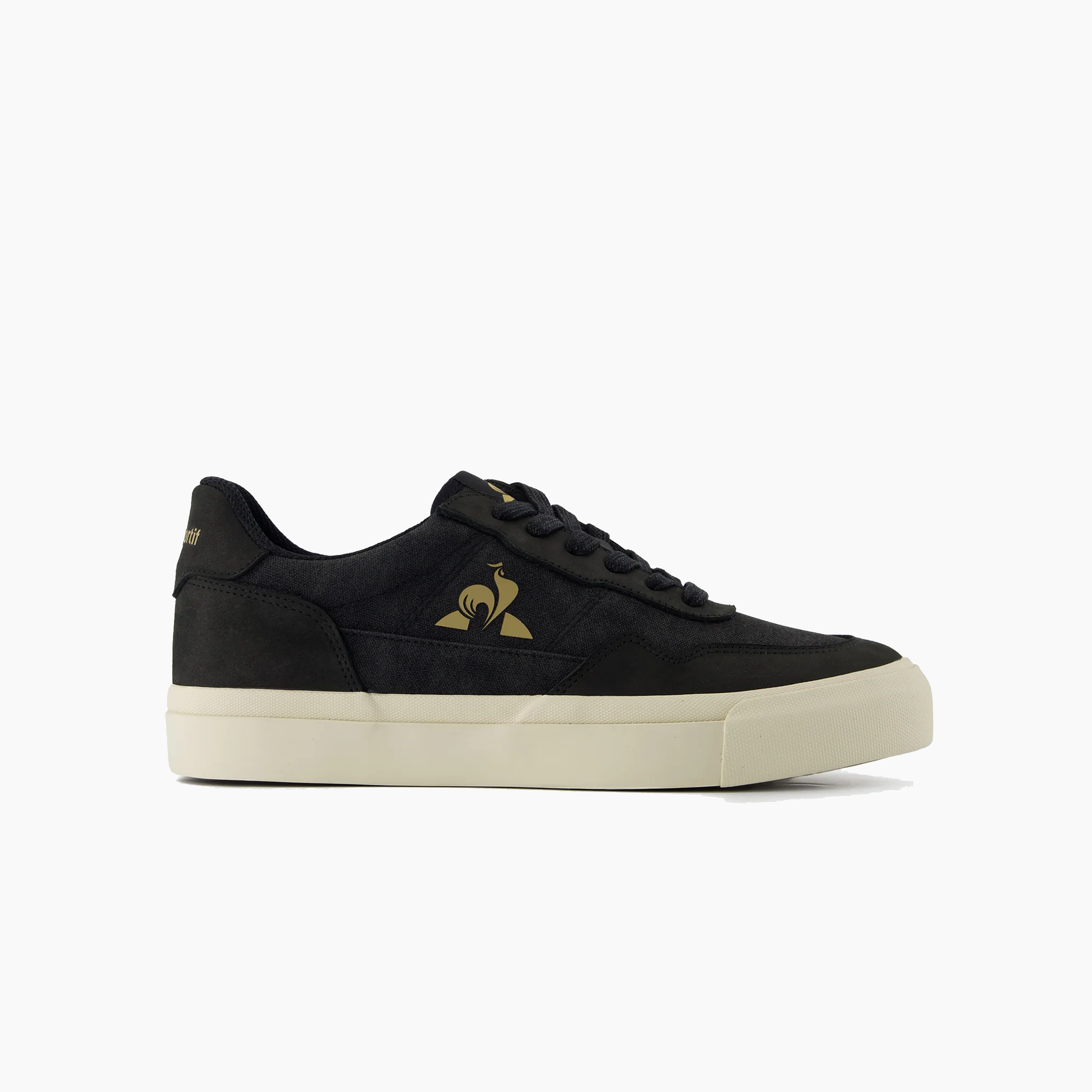 LE COQ SPORTIF LCS OLLIE WAXY CANVAS BLACK & GOLD 2520541