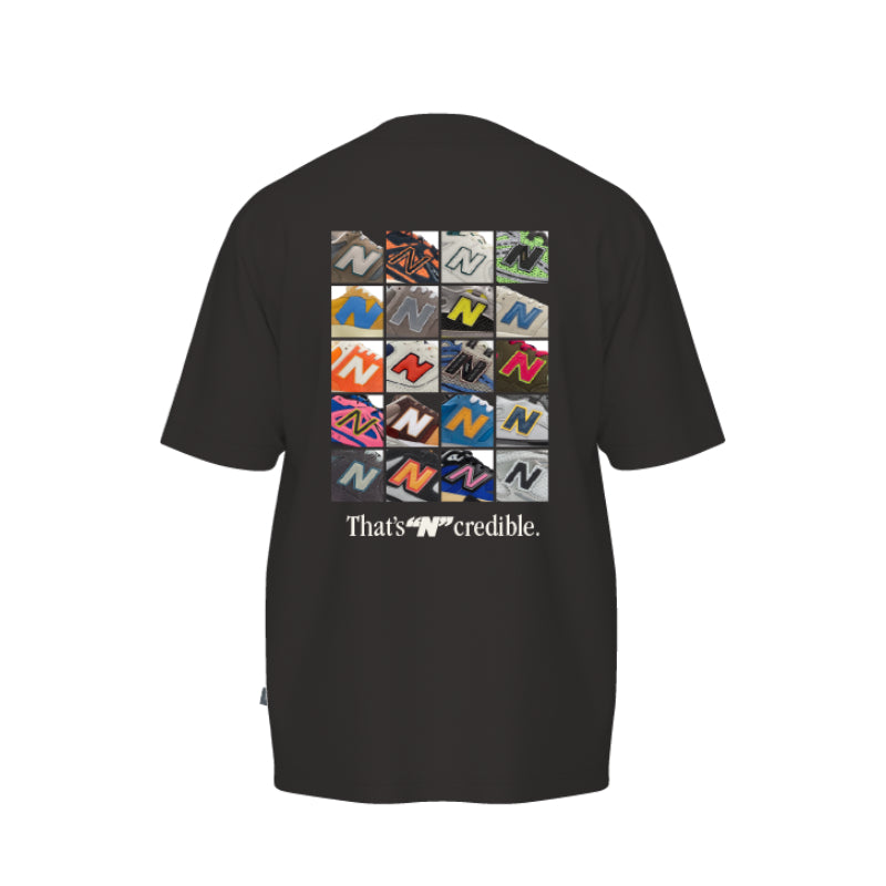 NEW BALANCE N COLLAGE T-SHIRT BLACK MT6161TQ_BK