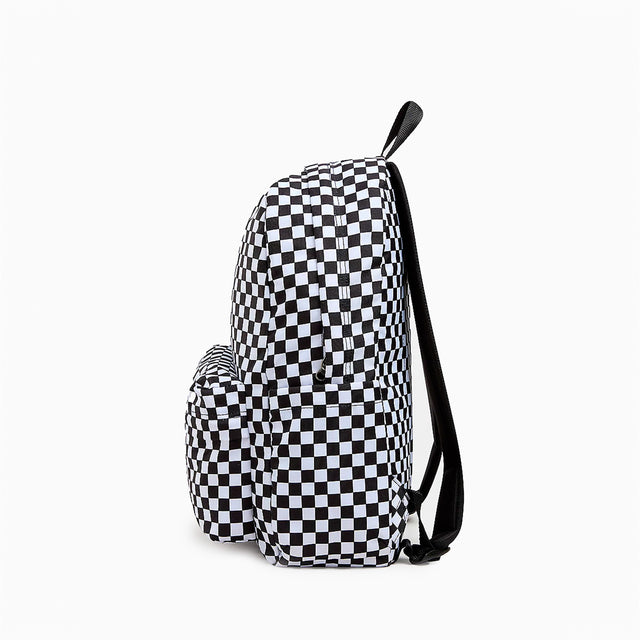 VANS OLD SKOOL CHECK BACKPACK BLACK & WHITE - VN000H4XY28