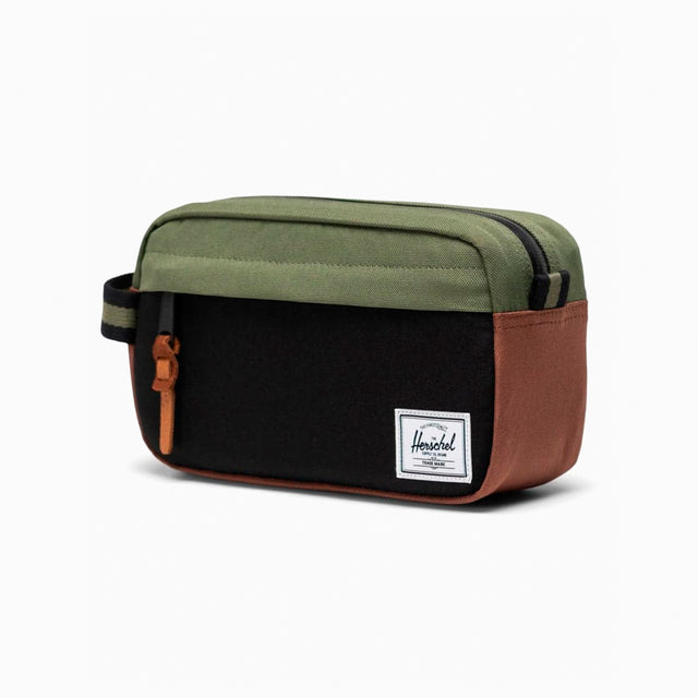 HERSCHEL CHAPTER SMALL TRAVEL KIT BLACK GREEN 30063-06427