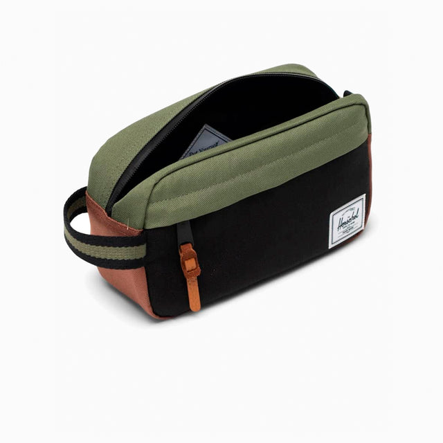 HERSCHEL CHAPTER SMALL TRAVEL KIT BLACK GREEN 30063-06427