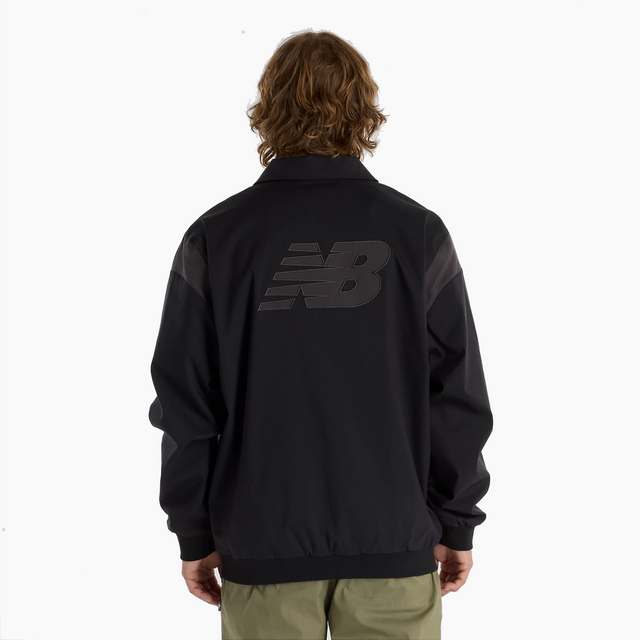 NEW BALANCE ATHLETICS VARSITY JACKET BLACK - MO51507BK