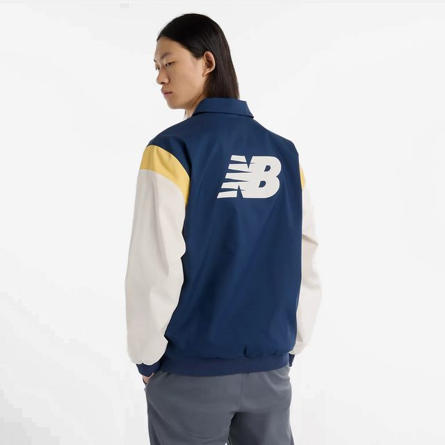 NEW BALANCE ATHLETICS VARSITY JACKET NAVY - MO51507NNY