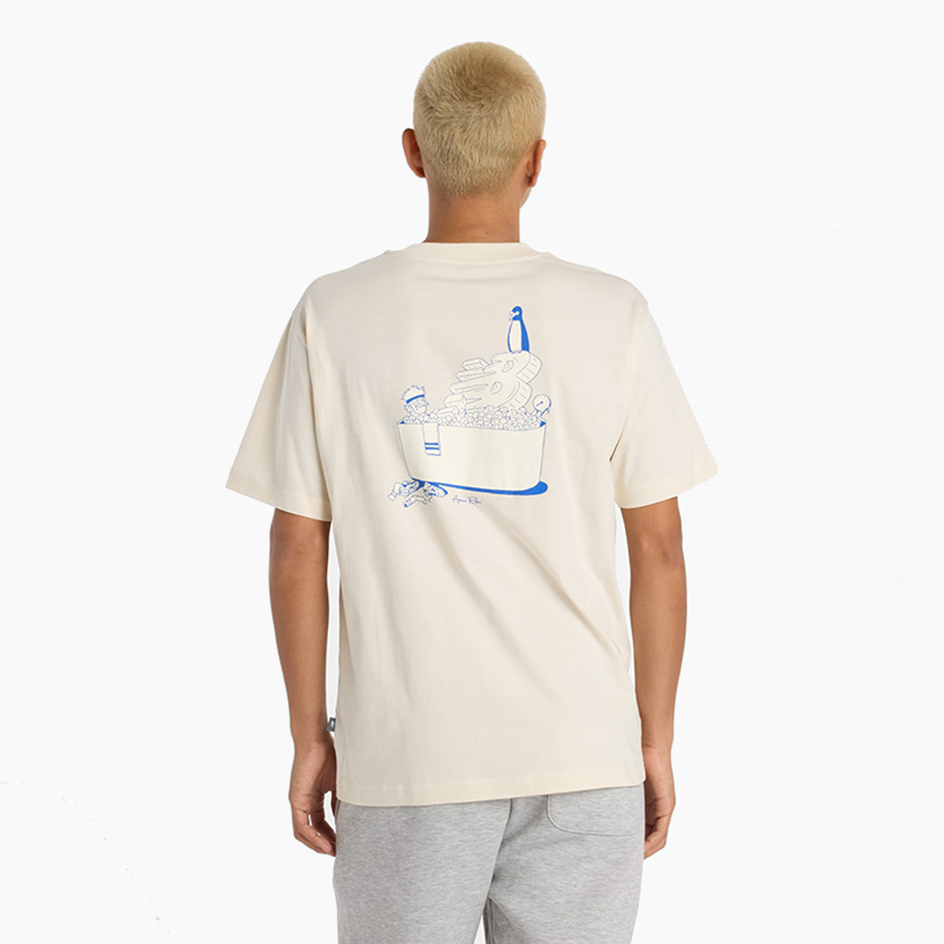 NEW BALANCE COLD TUB TEE SHIRT BEIGE MT53940-LIN