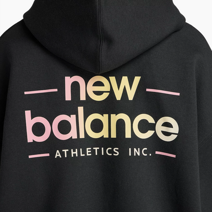 NEW BALANCE SUDADERA OVERSIZED EN POLAIRE RÉIMAGINÉE NOIRE - WT53515BK