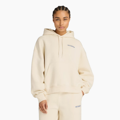 NEW BALANCE REIMAGINED FLEECE OVERSIZED HOODIE GREY - WT53515LIN