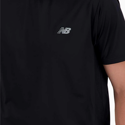 NEW BALANCE T-SHIRT EN COTON ESSENTIEL NOIR MT41509-BK Réussi