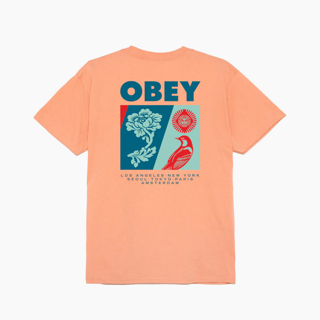 OBEY CLOTHING NEW SPRING CLASSIC T-SHIRT CITRUS - 165263935