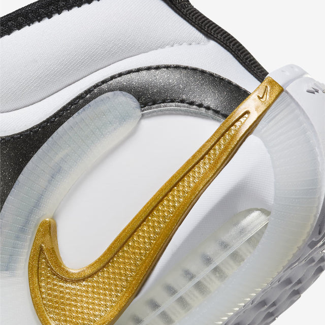 NIKE AIR ZOOM CROSSOVER 2 WHITE & BLACK WITH METALLIC GOLD - FB2689