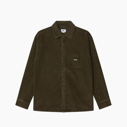 OBEY CLOTHING BUCKEY CORDUROY BLACK OLIVE 181200411-BOV