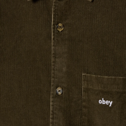 OBEY CLOTHING BUCKEY CORDUROY BLACK OLIVE 181200411-BOV