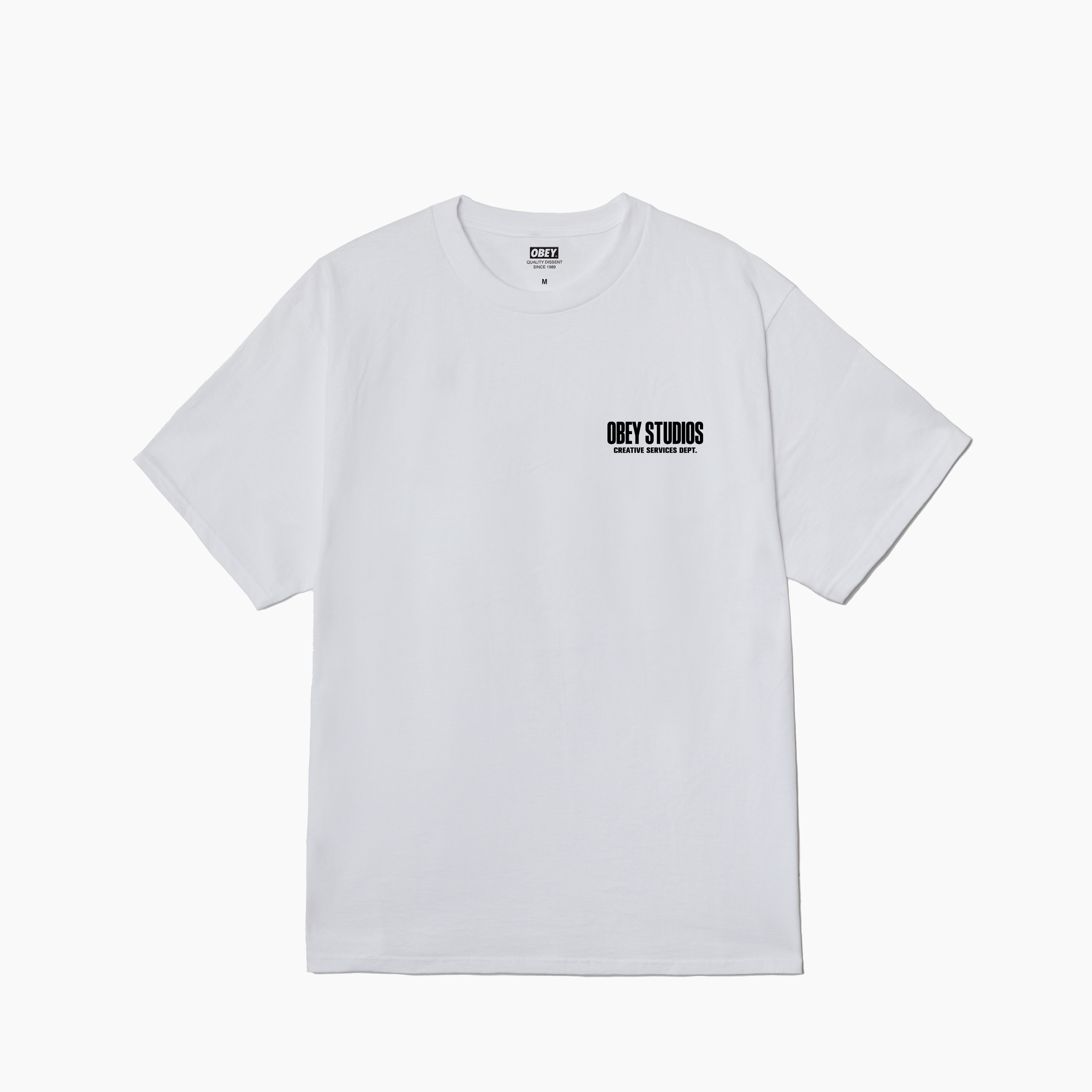 OBEY CLOTHING CREATIVE SERVICES DEPT CLASSIC T-SHIRT 165264301-WHT