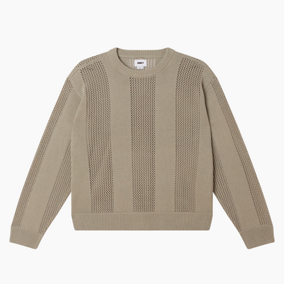 OBEY CLOTHING CROCHET SWEATER LONDON FOG 151000124-LFG