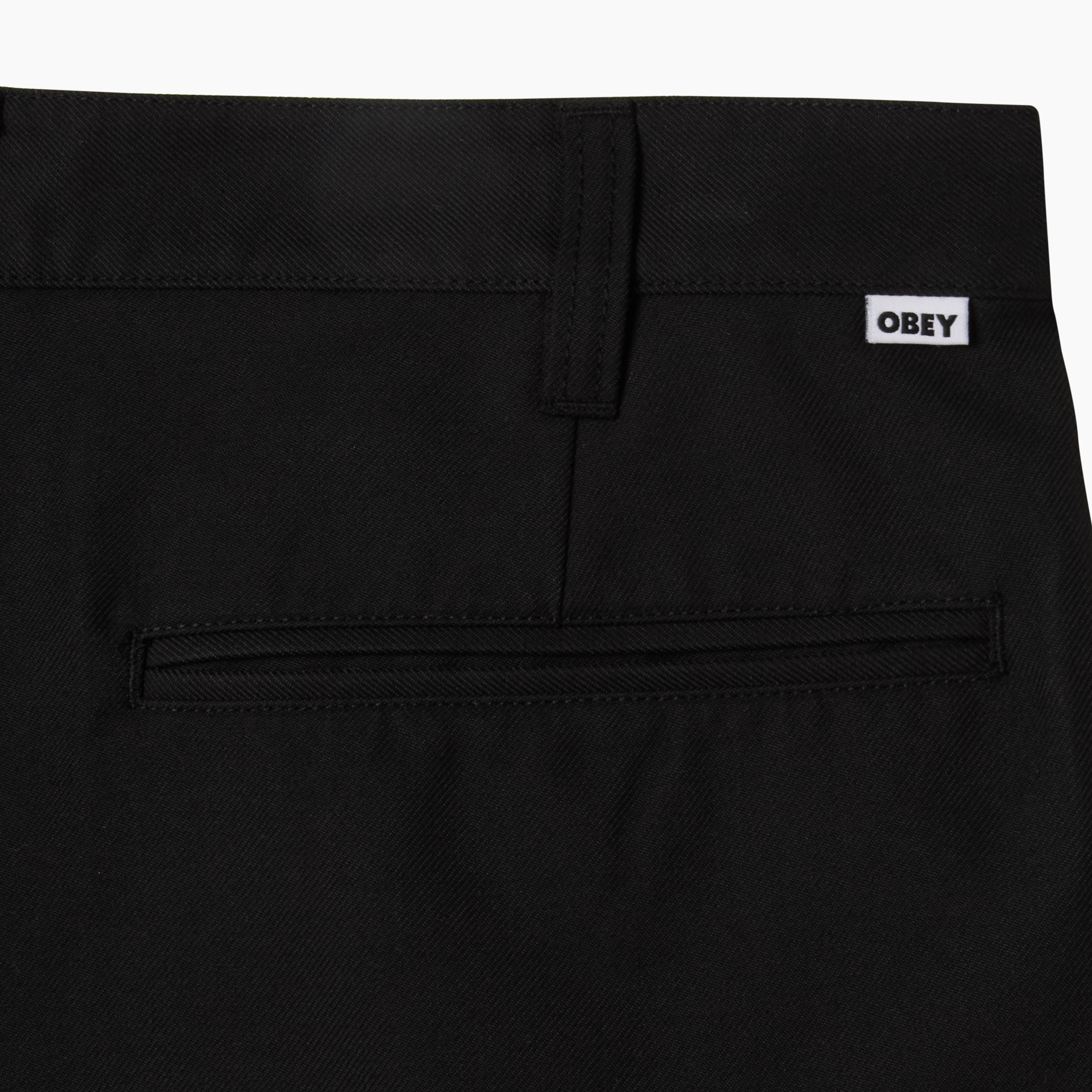 OBEY CLOTHING DEAN PLEATED SHORT BLACK 172100101-BLK
