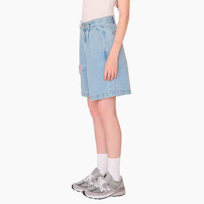 OBEY CLOTHING ELI  II DENIM PLEATED SHORT CIRRUS 272100056-CIU