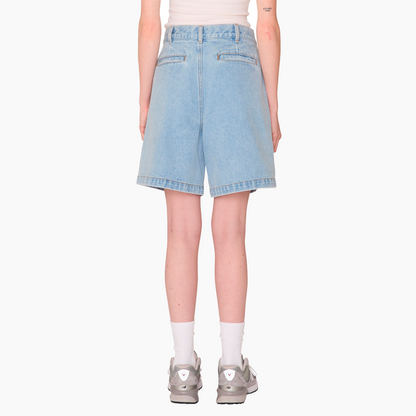 OBEY CLOTHING ELI  II DENIM PLEATED SHORT CIRRUS 272100056-CIU