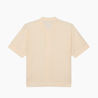 OBEY CLOTHING EVAN SWEATER SHIRT POLO UNBLEACHED 151000103-UBL