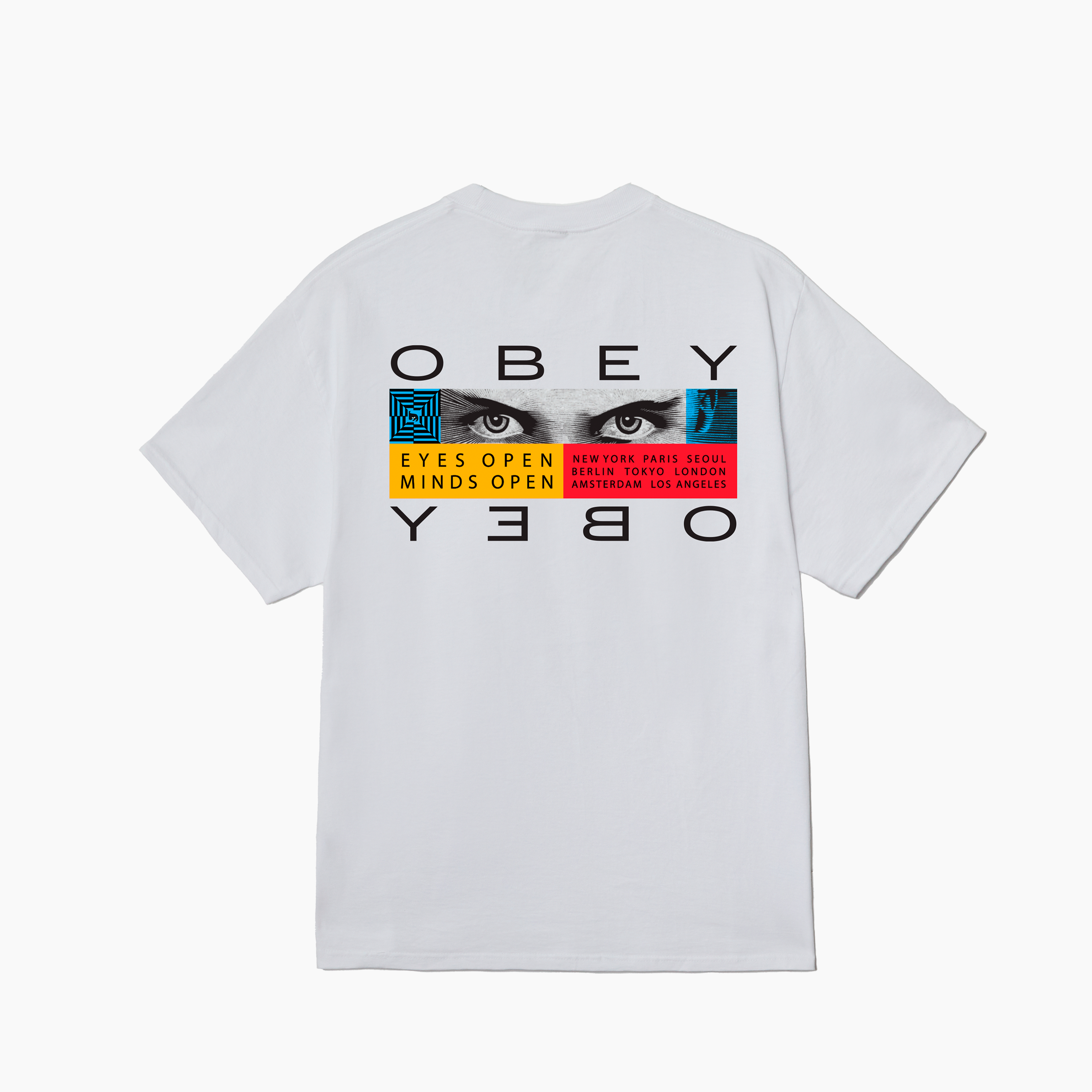 OBEY CLOTHING EYES OPEN CLASSIC T-SHIRT WHITE 165264331-WHT