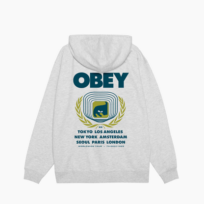 OBEY CLOTHING ICON EYE WREATH HEATHER GREY 112844263-HEA