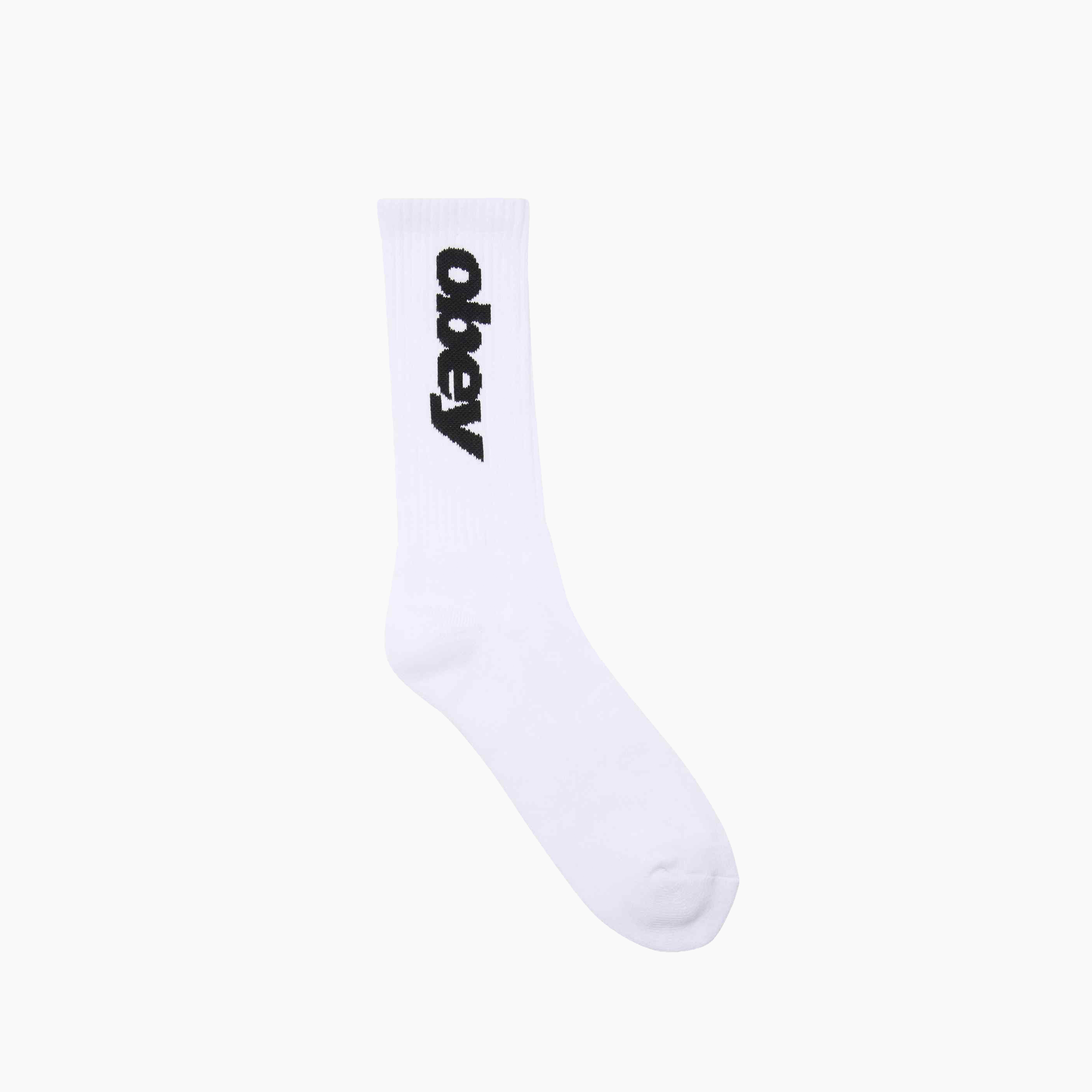 OBEY CLOTHING ITALICS SOCKS WHITE 100260195-WHT