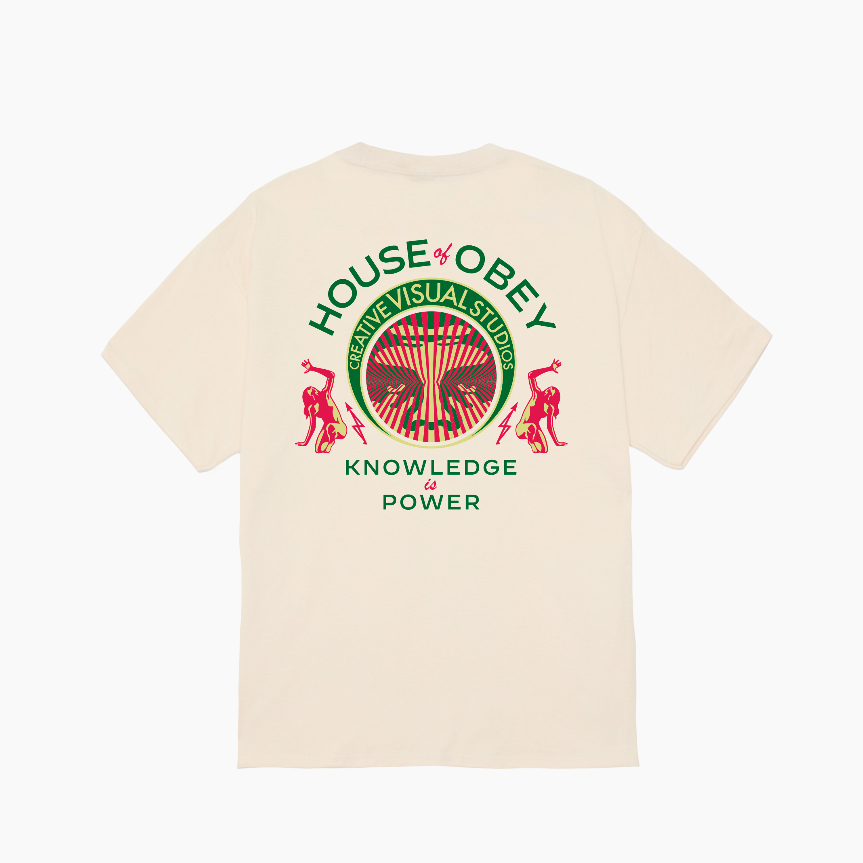 OBEY CLOTHING KNOWLEDGE IS POWER CLASSIC T-SHIRT 165264298-CRM