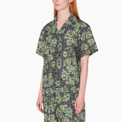 OBEY CLOTHING ODI PLAID SS SHIRT CHARCOAL 281210125-CHA