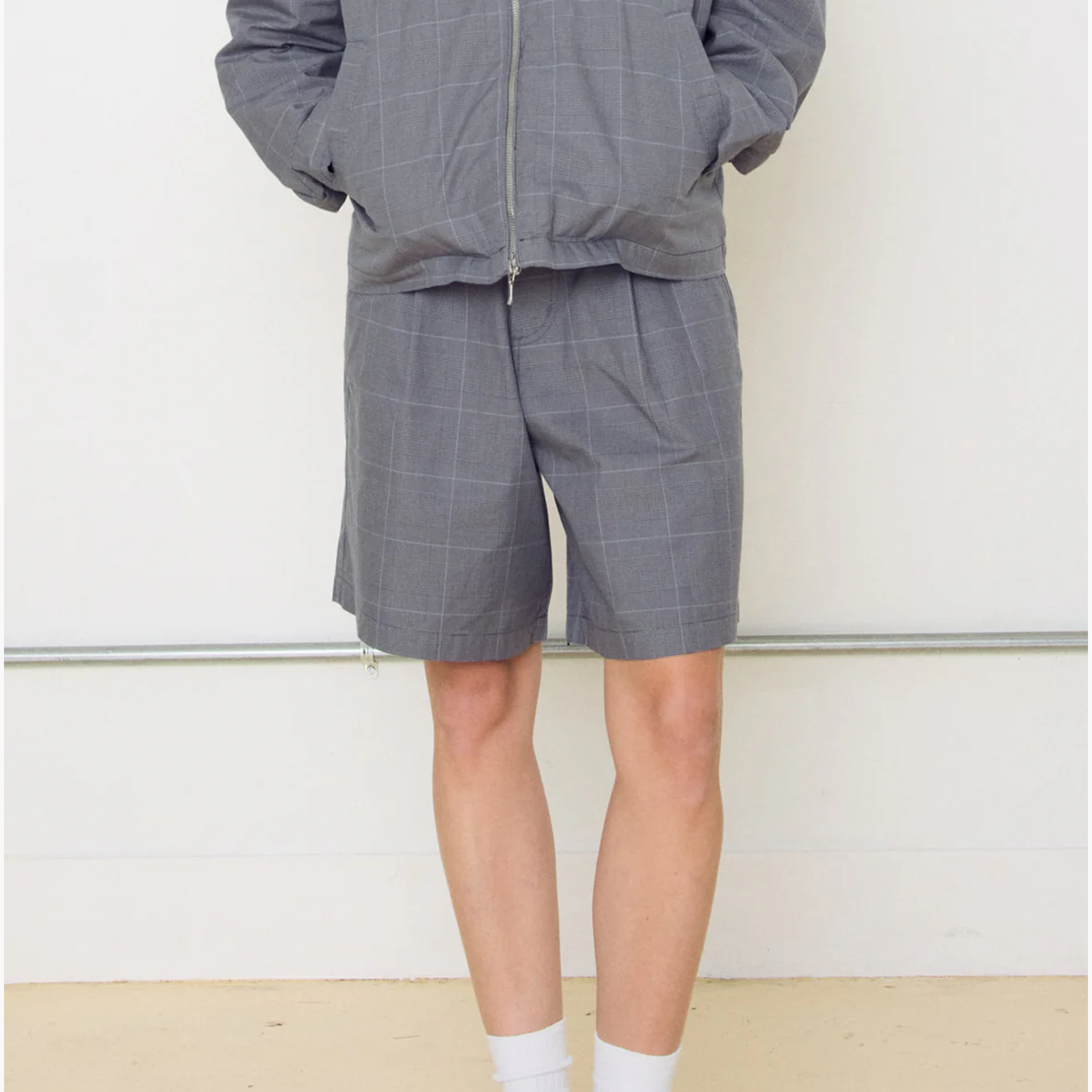 OBEY CLOTHING OLIVIA PLAID SHORT GREY PLAID 272100060-GRY