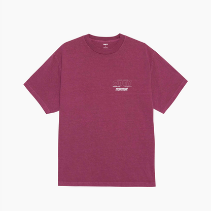 OBEY ROUPA MOVIMENTO PERSISTENTE PIGMENTO BERRY 167924207