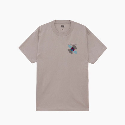 OBEY CLOTHING RECORDS & TAPES CLASSIC T-SHIRT SILVER GREY 165264143-SIG