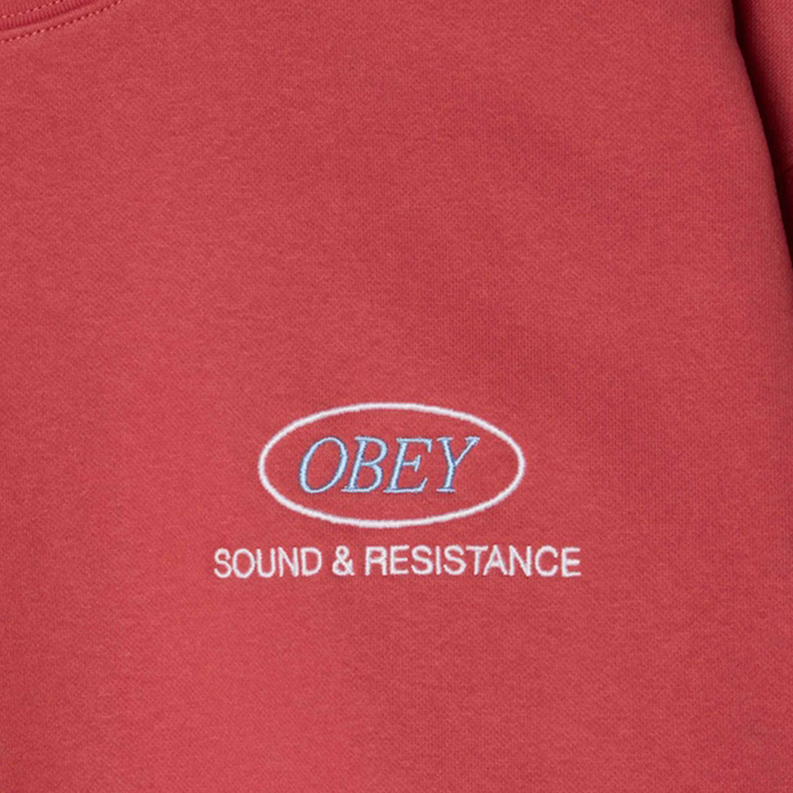 OBEY CLOTHING SOUND CREW MINERAL RED 112480166-MIR