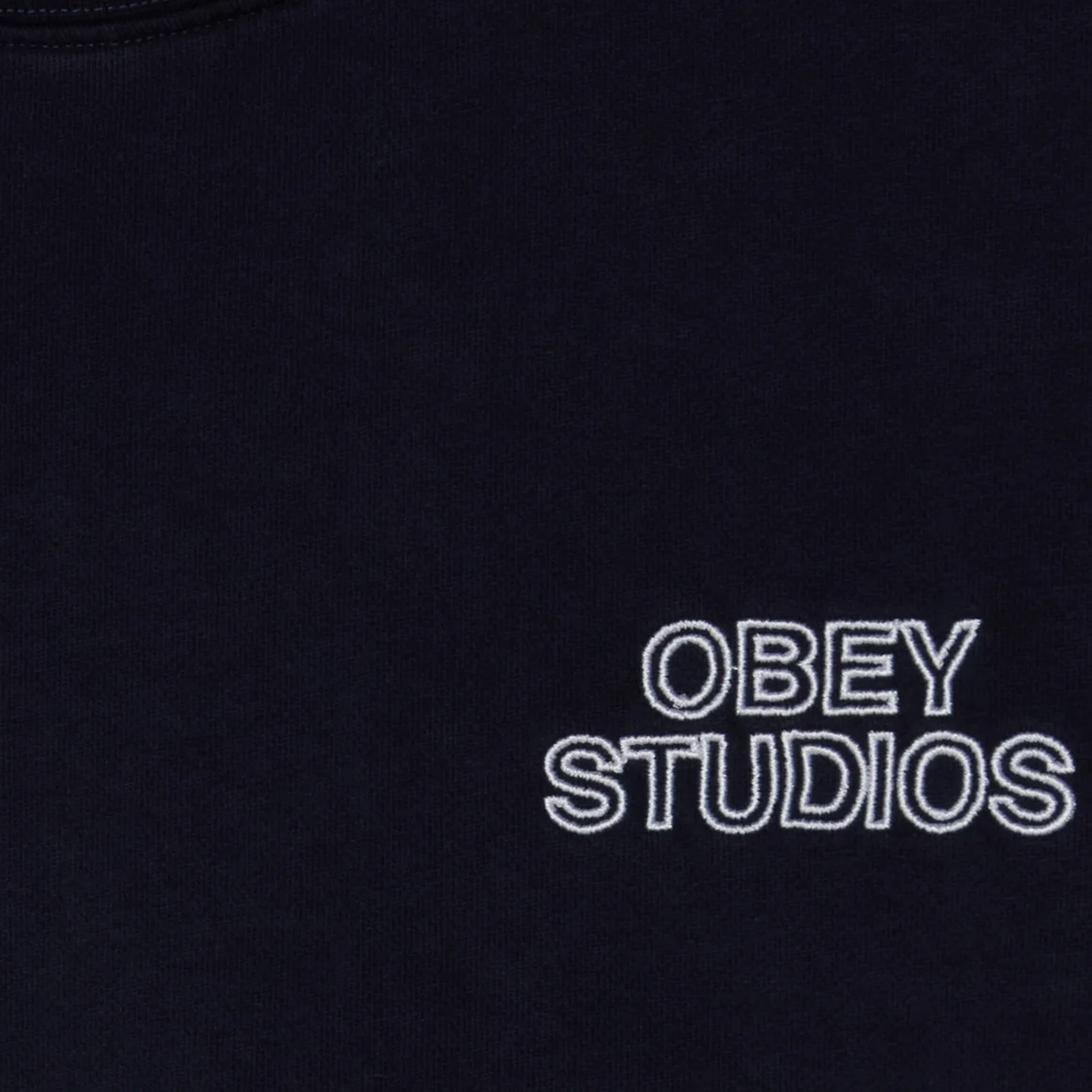 OBEY CLOTHING STUDIOS FADED CREW DARK NAVY 112480169-DNV