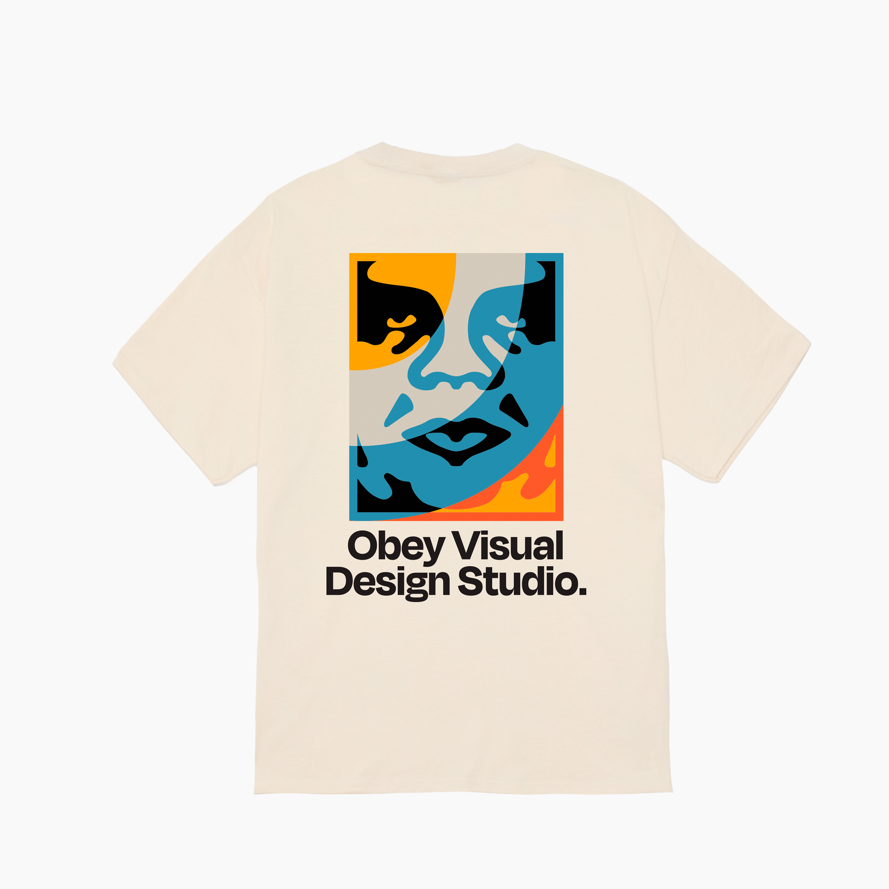 OBEY CLOTHING VISUAL DESIGN STUDIO CLASSIC T-SHIRT CREAM 165264305-CRM