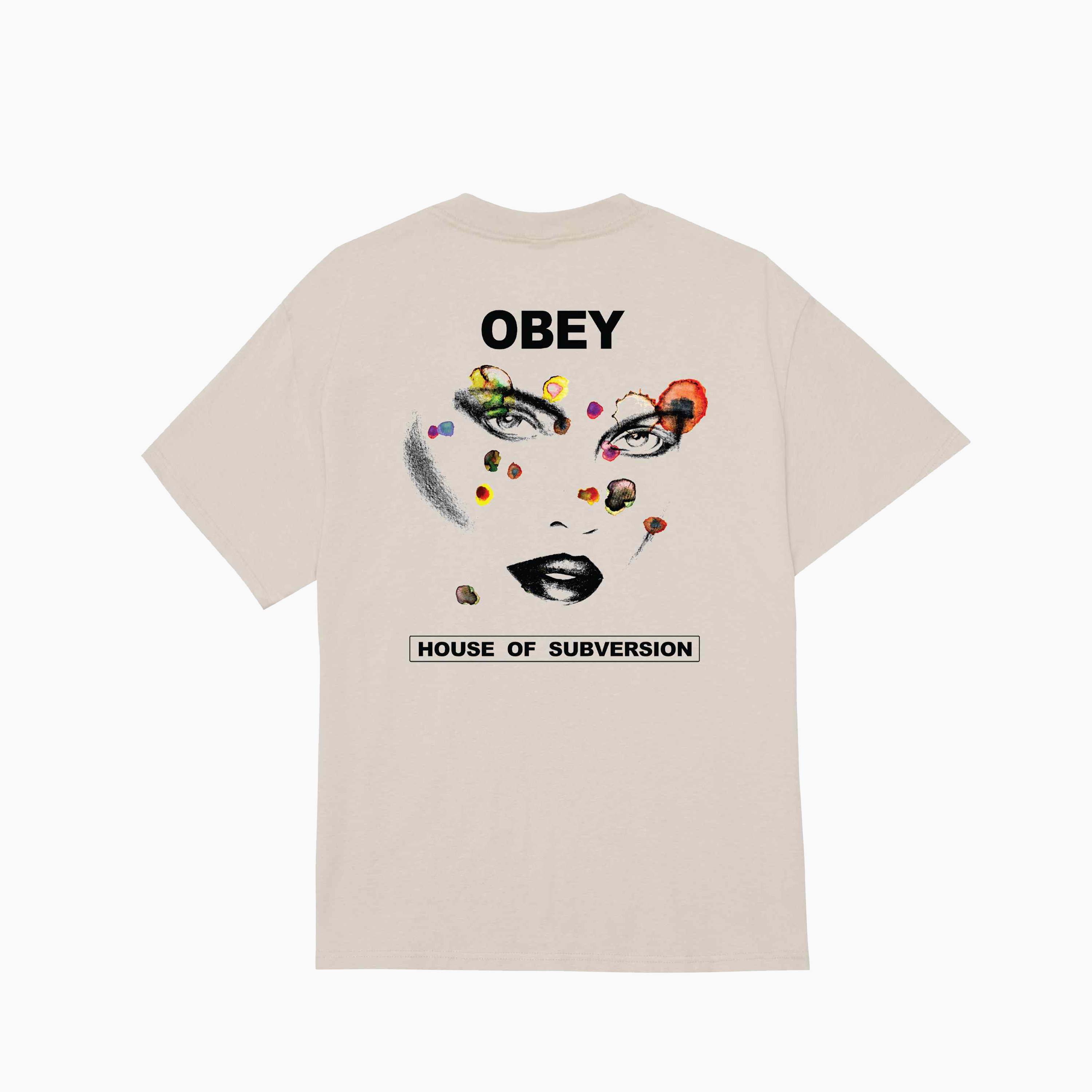 OBEY FACE OF SUBVERSION SILVER GREY 165264224-SIG