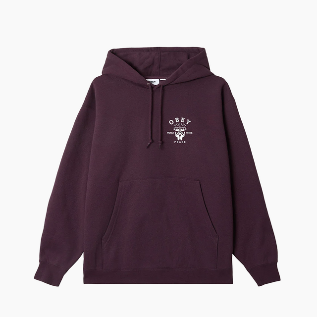 OBEY CLOTHING LOTUS WITH HANDS PREMIUM PLUM 112843974