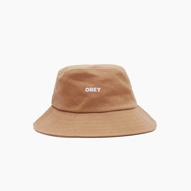 OBEY CLOTHING BOLD BUCKET HAT BROWN & WHITE - 100520045