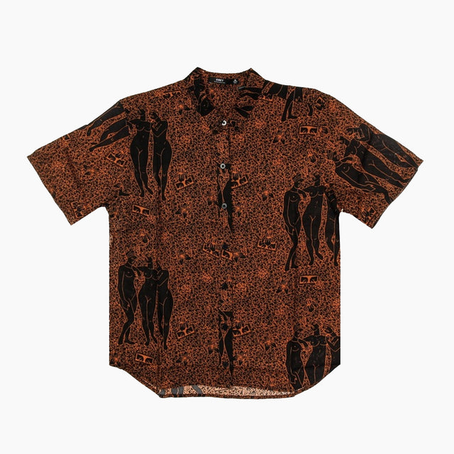 OBEY CLOTHING W' FREE BIRDS SS SHIRT BLACK MULTI - 281210093