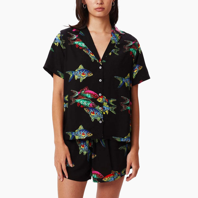 OBEY CLOTHING W' FISHBOWL SS SHIRT BLACK - 281210104