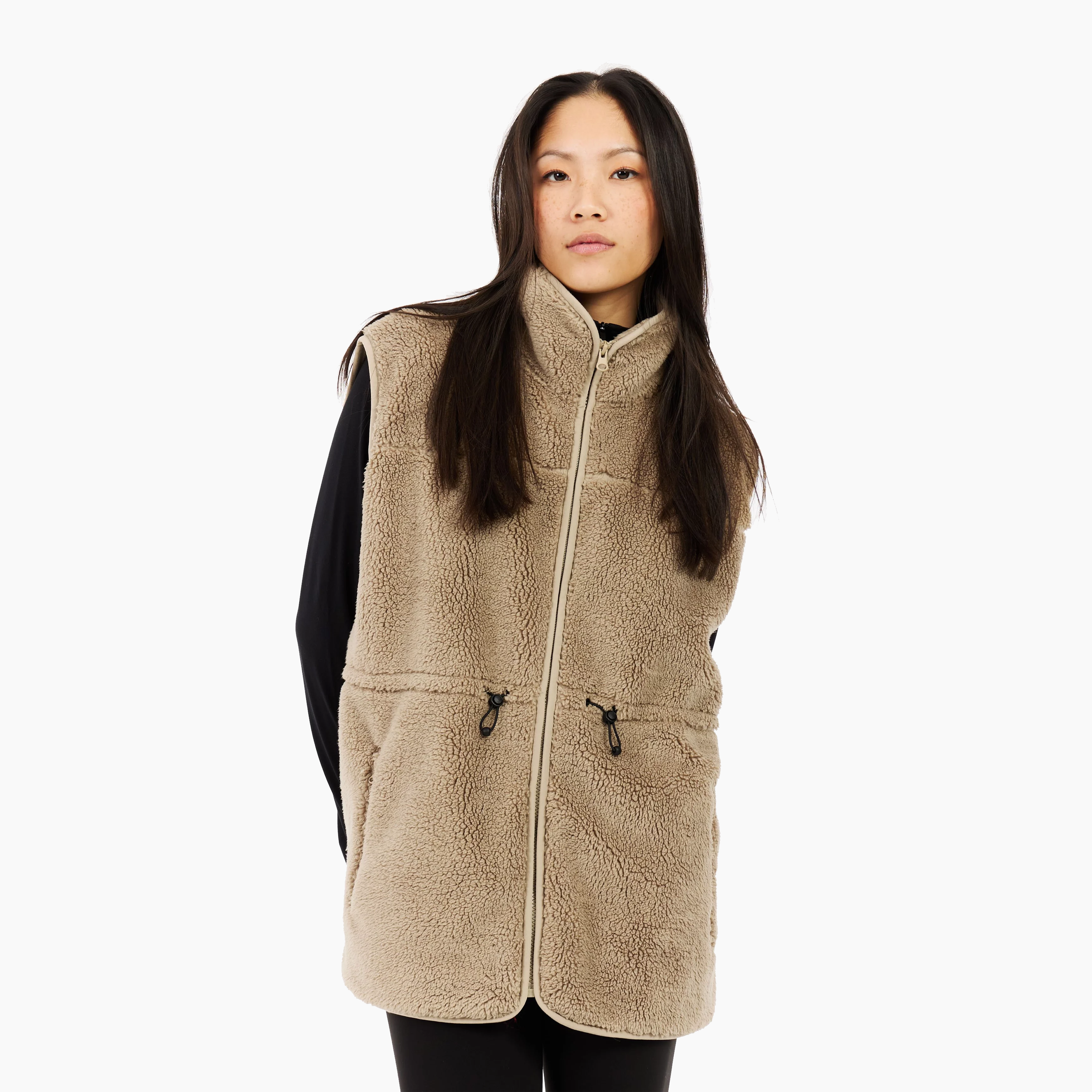 PROTEST W GYM BODYWARMER BAMBOO BEIGE 61652000-567