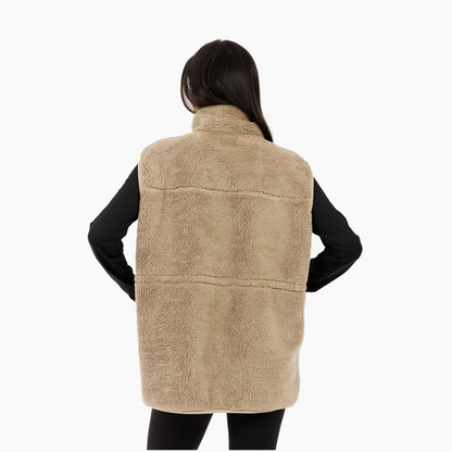 PROTEST W GYM BODYWARMER BAMBOO BEIGE 61652000-567